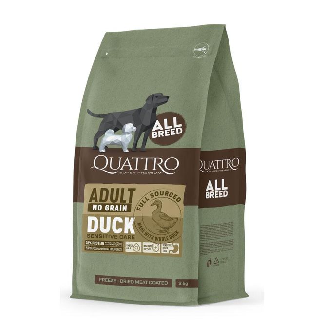 Hovedbilde QUATTRO Super Premium No Grain All Breed Adult ...