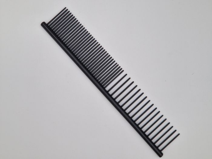 HPP Grooming comb med rundt håndtak, 17 cm