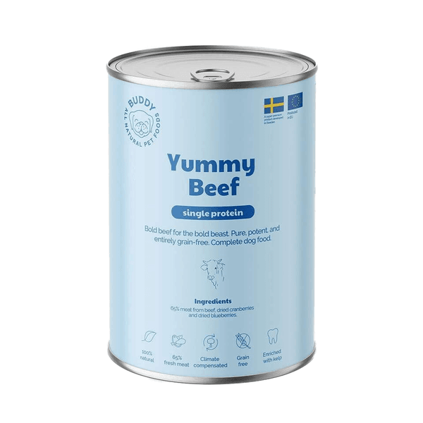Hovedbilde Buddy Yummy Beef våtfôr 400g